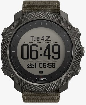 時計 NHST . TRAVERSE ALPHA / S-WATCH Suunto Traverse Alpha Stealth — часы для отдыха на природе с