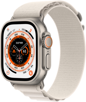 Смарт-часы Apple Watch Ultra GPS + Cellular 49mm Titanium Case with Starlight Alpine Loop L (MQFT3UL/A)
