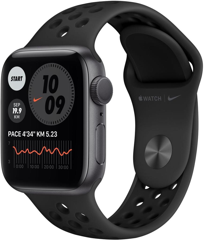 Смарт-годинник Apple Watch Series 6 Nike GPS 40mm Space Gray Aluminum Case with Anthracite/Black Nike Sport Band (M00X3UL/A)